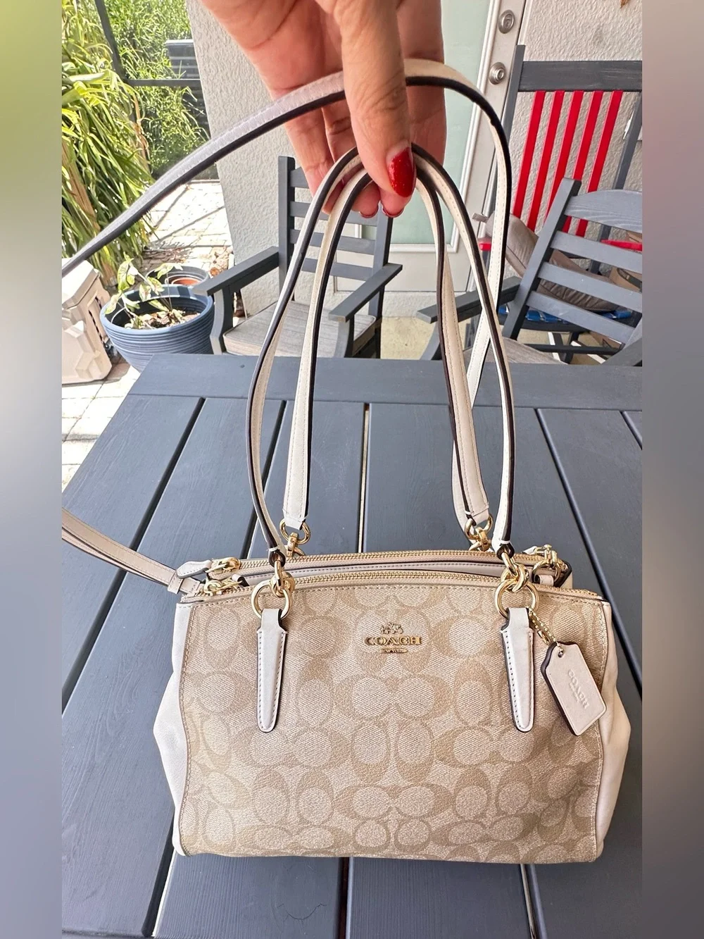 Coach Shoulder Bag F58291 White